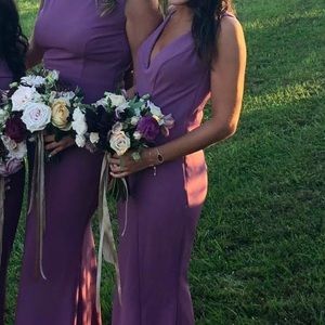 Katie May mischka dress in Mauve color